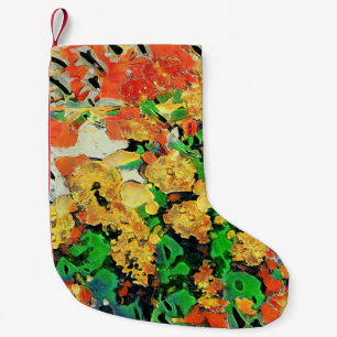 Retro Oil Painting: Van Gogh Monet Small Christmas Stocking