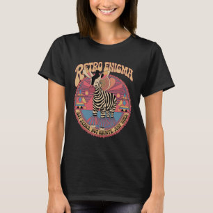 Retro Okapi Enigma Psychedelic Animal Art T-Shirt
