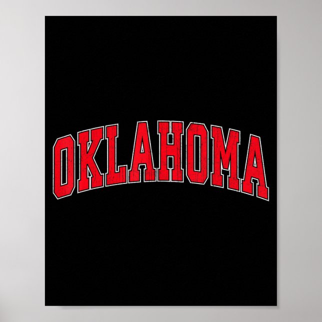 Retro Oklahoma Ok For Men Women Boys Girls Kids  Poster (Front)