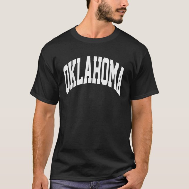 Retro Oklahoma Throwback Souvenir Oklahoma Tee Red (Front)