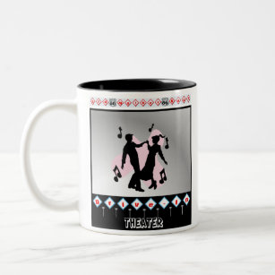 Retro Old Mother Road Drive In Theatre Two-Tone Coffee Mug