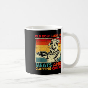 Retro Old Row Smoking Meats And Clapping Cheeks Fu Coffee Mug
