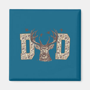 Retro old school camo dad camouflage dad fathers magnet