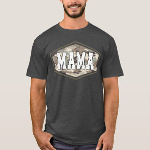 Retro Old School Camo Mama Camoue Mom Life Mothers T-Shirt