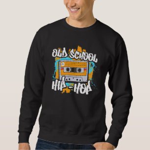 Retro Old School Hip Hop 80s 90s Graffiti Cassette Sweatshirt