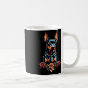 Retro Old School Style Dog Art Vintage Doberman Ta Coffee Mug