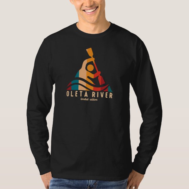 Retro Oleta River Kayaking T-Shirt (Front)