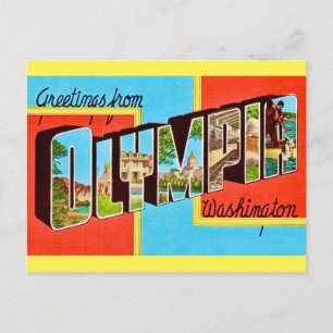 Retro Olyimpia WA Postcard