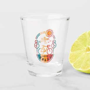 Retro Omaha Bike Trail Shot Glass