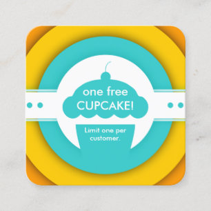 retro ONE FREE CUPCAKE coupon