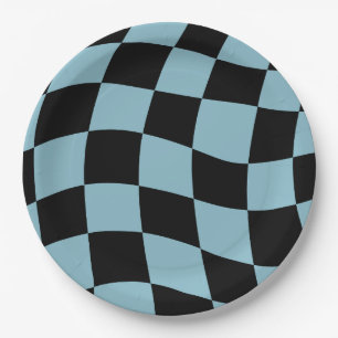 Retro One Happy Dude 1st Birthday Party Paper Plate