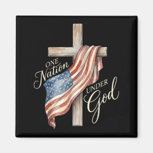 Retro One Nation Under God 250 Years 1776-2026 Magnet