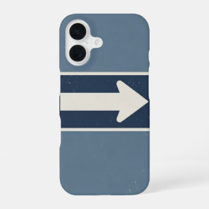 Retro One-Way Arrow Plate iPhone 16 Case