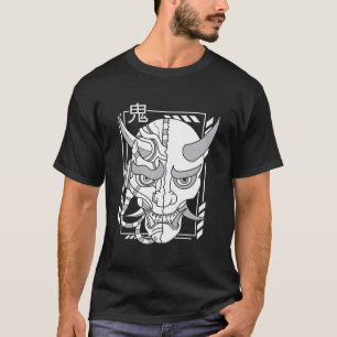 Retro Oni Cyberpunk Samurai Arts Bushido Warrior T-Shirt