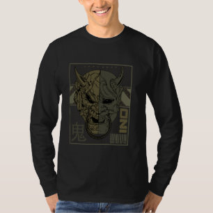 Retro Oni Cyberpunk Samurai Arts for Bushido Warri T-Shirt