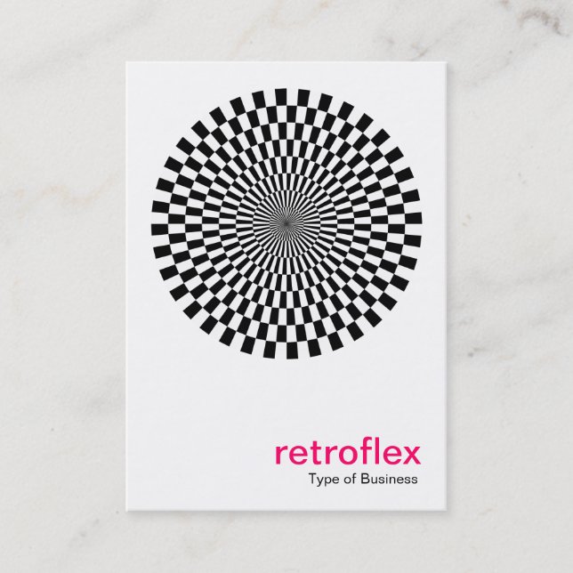 Retro Op Art Business Card (Front)