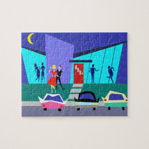 Retro Open House Party Puzzle