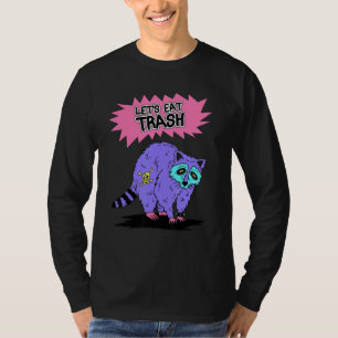 Retro Opossum Let's Eat Trash And Get Hit By A Car T-Shirt