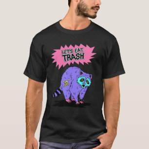 Retro Opossum Let's Eat Trash And Get Hit By A Car T-Shirt