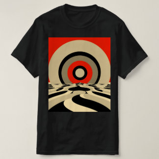 Retro Optical Illusion T-Shirt - Vintage 70s Psych