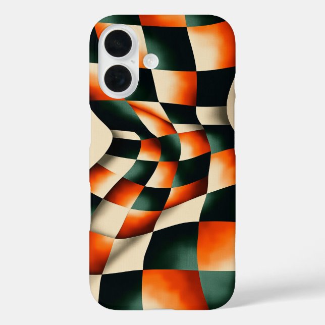 Retro Optical Swirl Phone Case (Back)