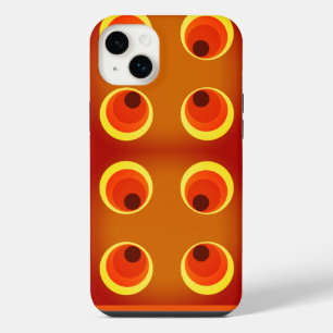 retro orange 1970 Case-Mate iPhone case