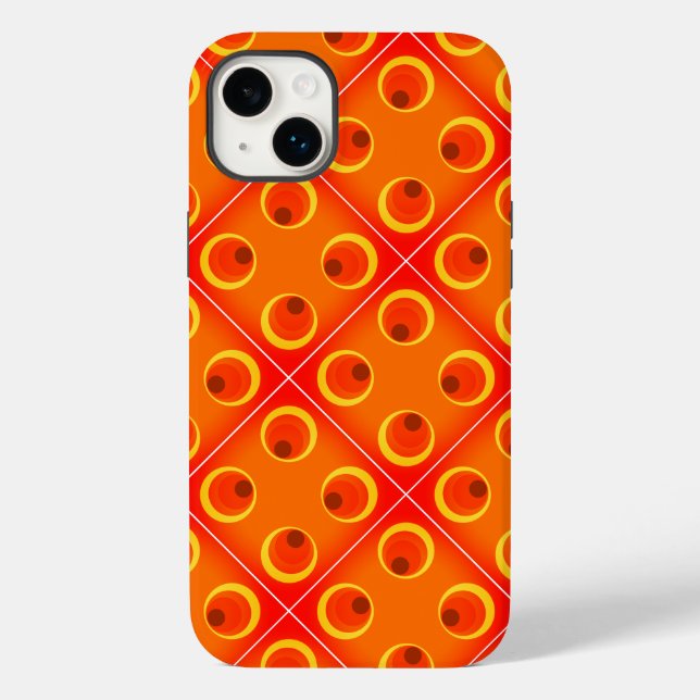 retro orange 1970  Case-Mate iPhone case (Back)