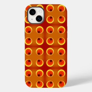retro orange 1970  Case-Mate iPhone 14 plus case