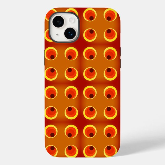 retro orange 1970  Case-Mate iPhone case (Back)