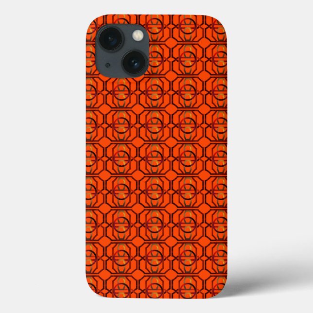 Retro orange 1970's Case-Mate iPhone case (Back)