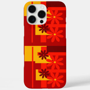 Retro orange 1970's , iPhone 16 pro max case