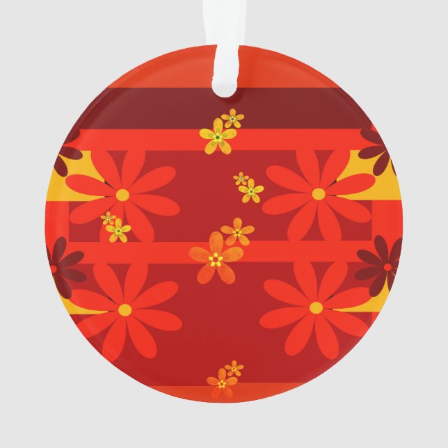 Retro orange 1970's ornament (Back)