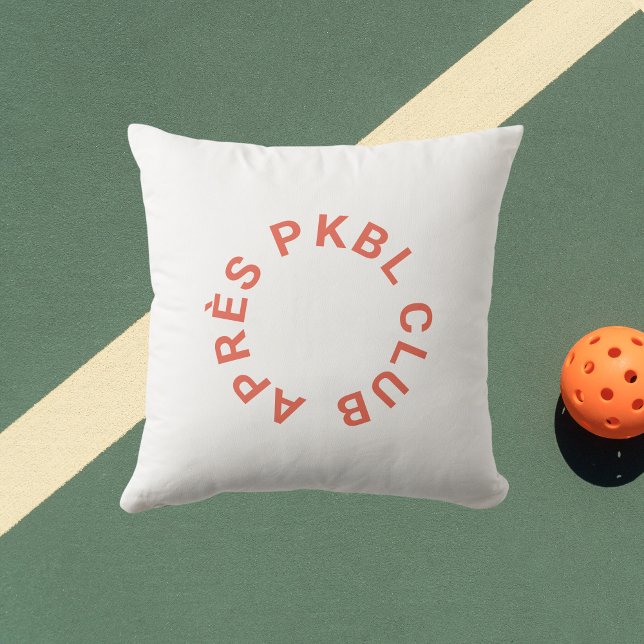 Retro Orange Après PKBL Club Pickleball Outdoor  Cushion (Creator Uploaded)