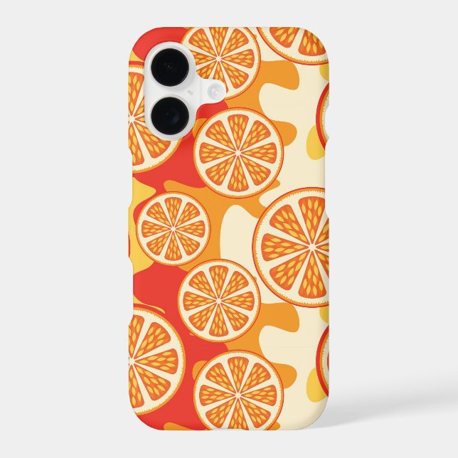 Retro Orange Citrus Pattern (Back)