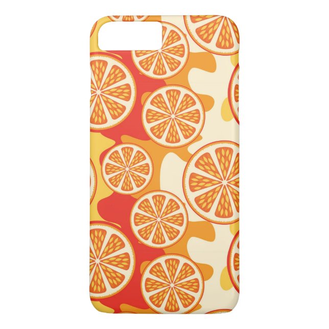 Retro Orange Citrus Pattern Case-Mate iPhone Case (Back)