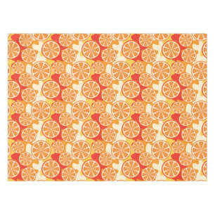 Retro Orange Citrus Pattern Tablecloth