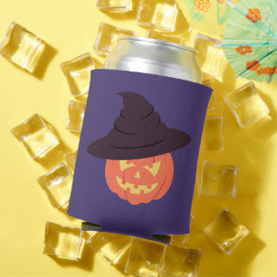 Retro Orange Pumpkin Can Cooler – Fall Autumn 