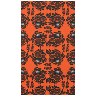 Retro Orange Slice Pattern Tablecloth