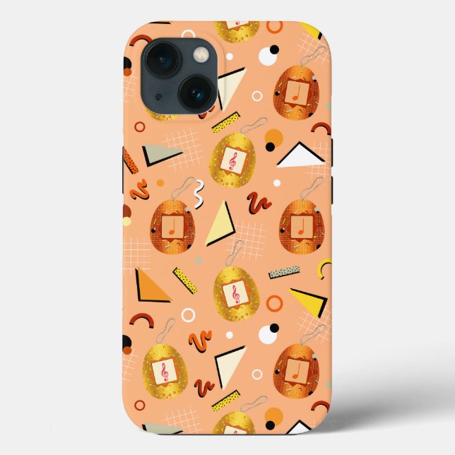 Retro Orange Tamagotchi Case-Mate iPhone Case (Back)