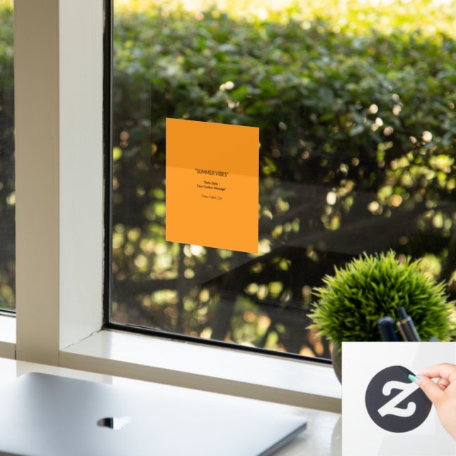 Retro Orange Texture – Summer Vibes Art (Office)