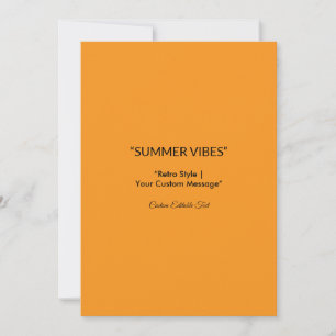 Retro Orange Texture – Summer Vibes Art Announcement