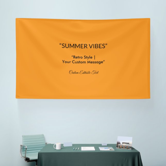 Retro Orange Texture – Summer Vibes Art Banner (Tradeshow)