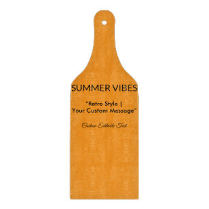 Retro Orange Texture – Summer Vibes Art Cutting Board
