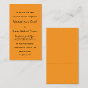Retro Orange Texture – Summer Vibes Art Enclosure Card