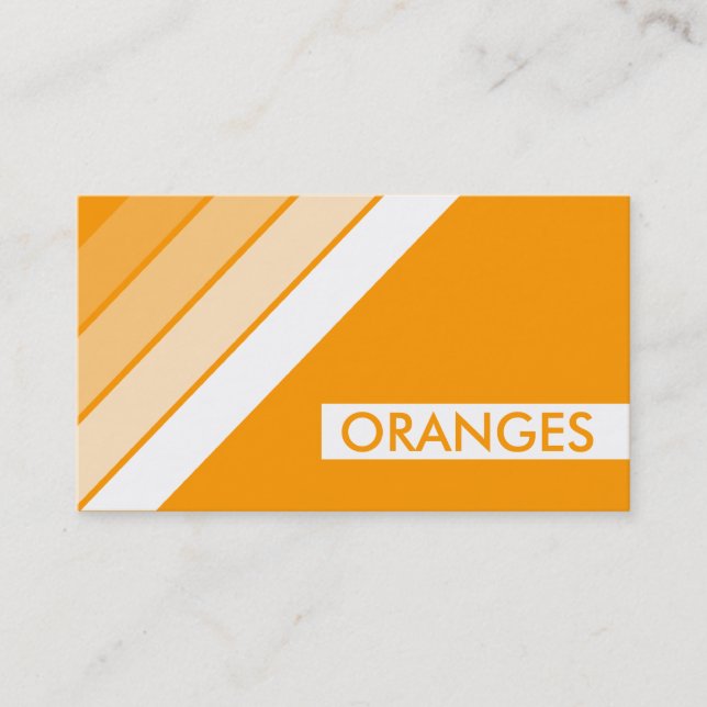retro ORANGES Business Card (Front)