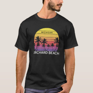 Retro Orchard Beach Beach Surf Vintage Palm Venice T-Shirt