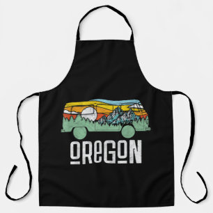 Retro Oregon Outdoor Hippie Van Nature Apron