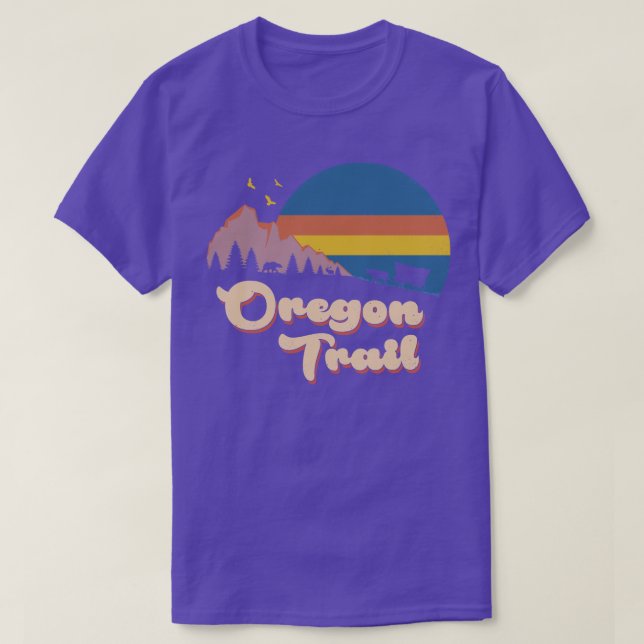Retro Oregon Trail  T-Shirt (Design Front)