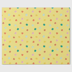 Retro Organic Polka Dot Inspired by Palm Springs  Wrapping Paper