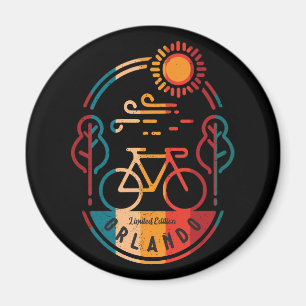 Retro Orlando Bike Trail  Magnet